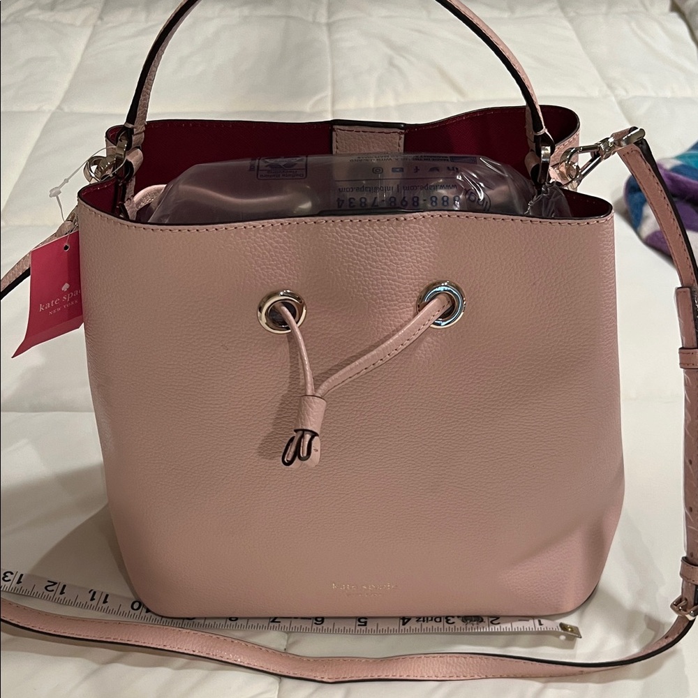 NWT Kate Spade Eva Bucket Bag Rose Smoke